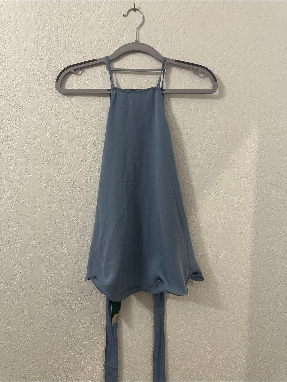 HALARA Dusty Blue Halter Tank Top